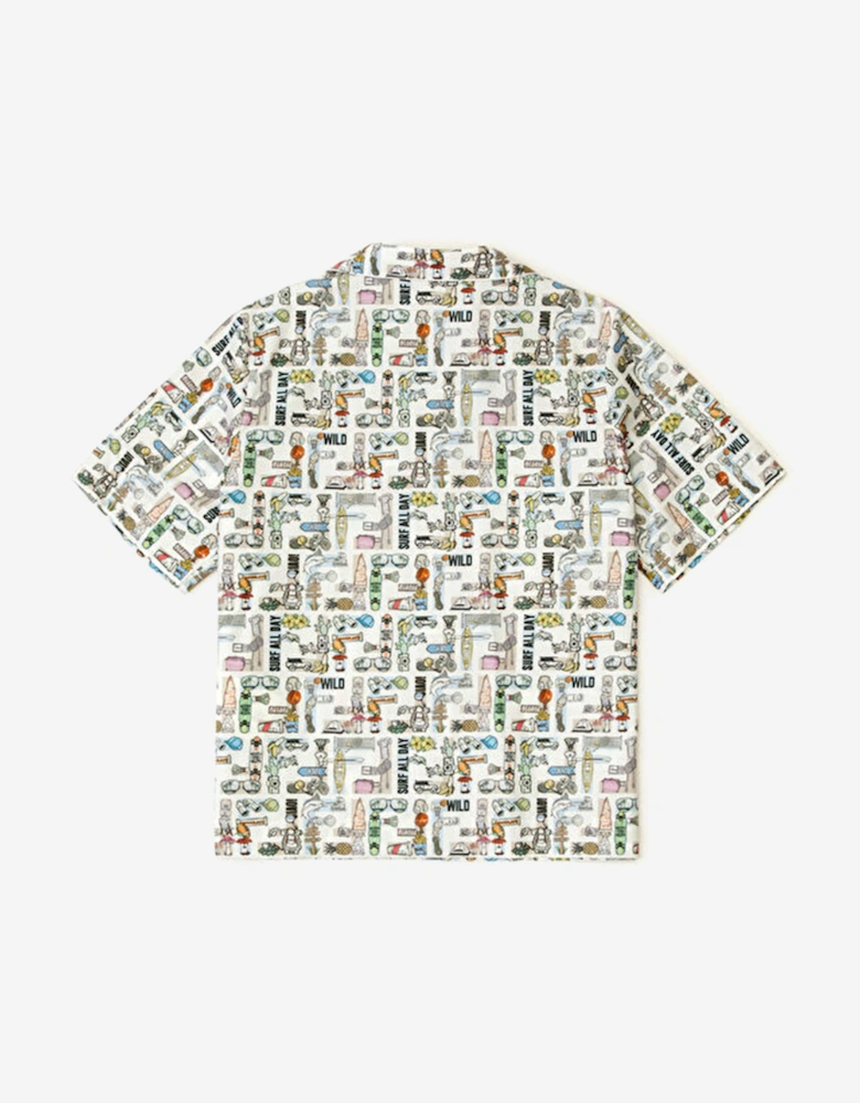 Boys FF Logo Shirt in White