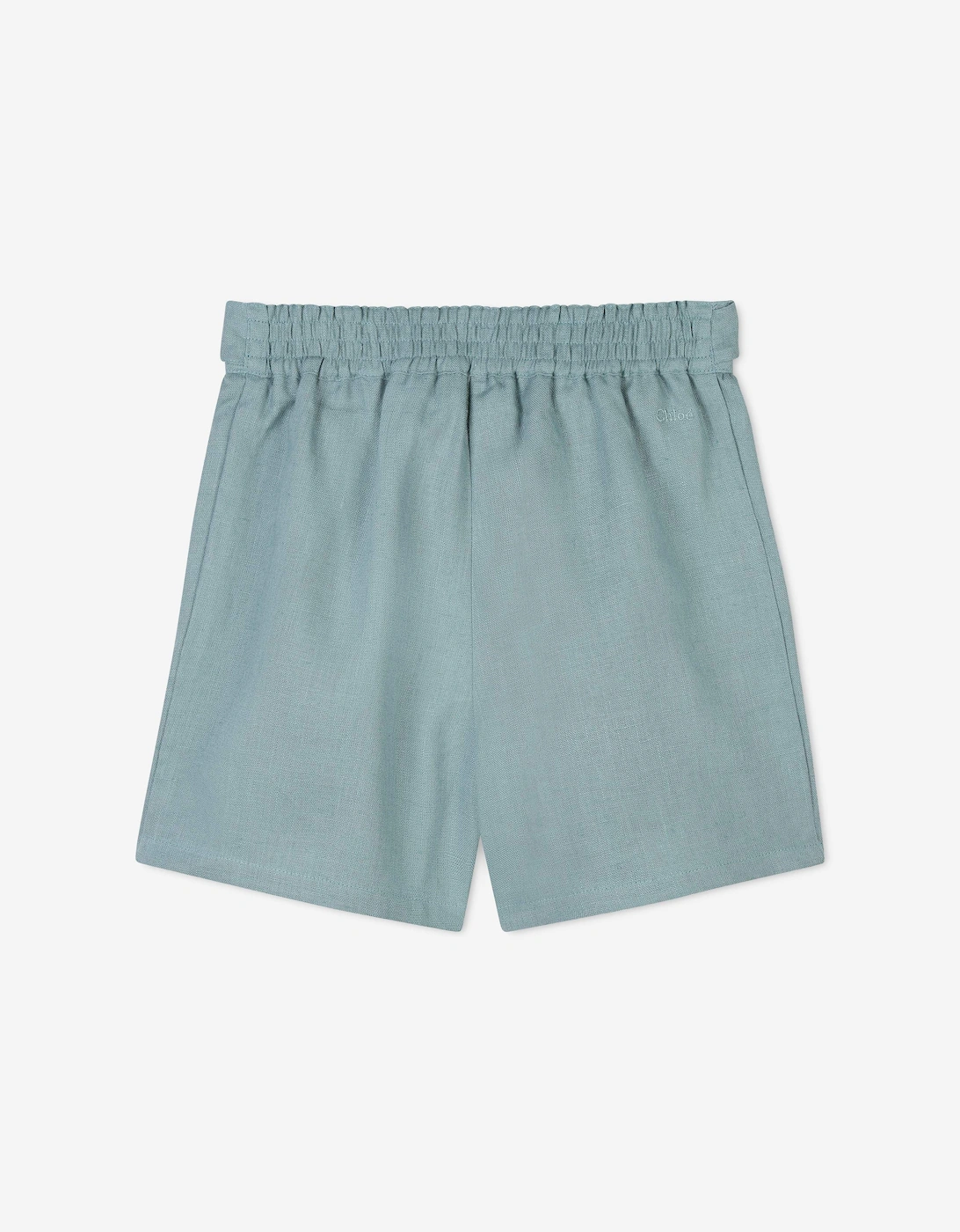 Girls Linen Shorts in Blue