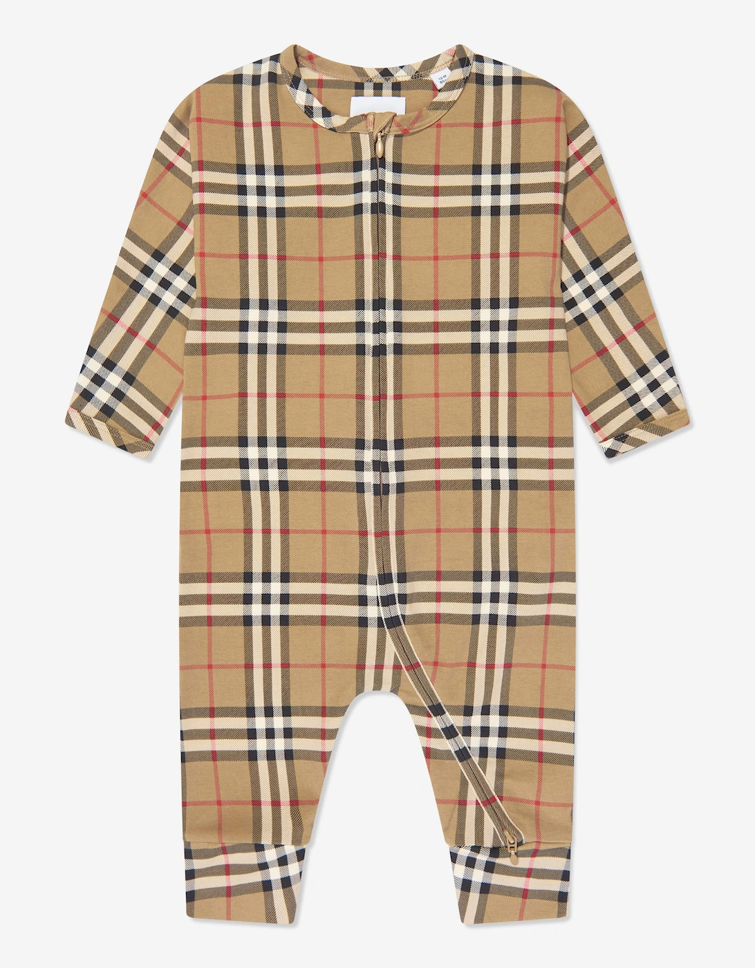 Baby Claude Romper Set in Archive Beige Check