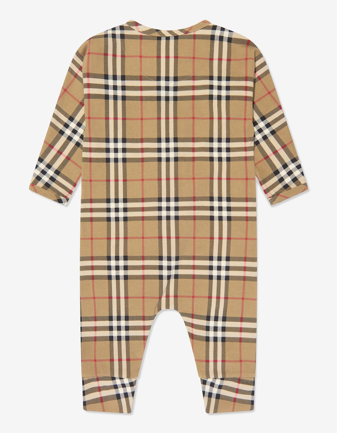 Baby Claude Romper Set in Archive Beige Check