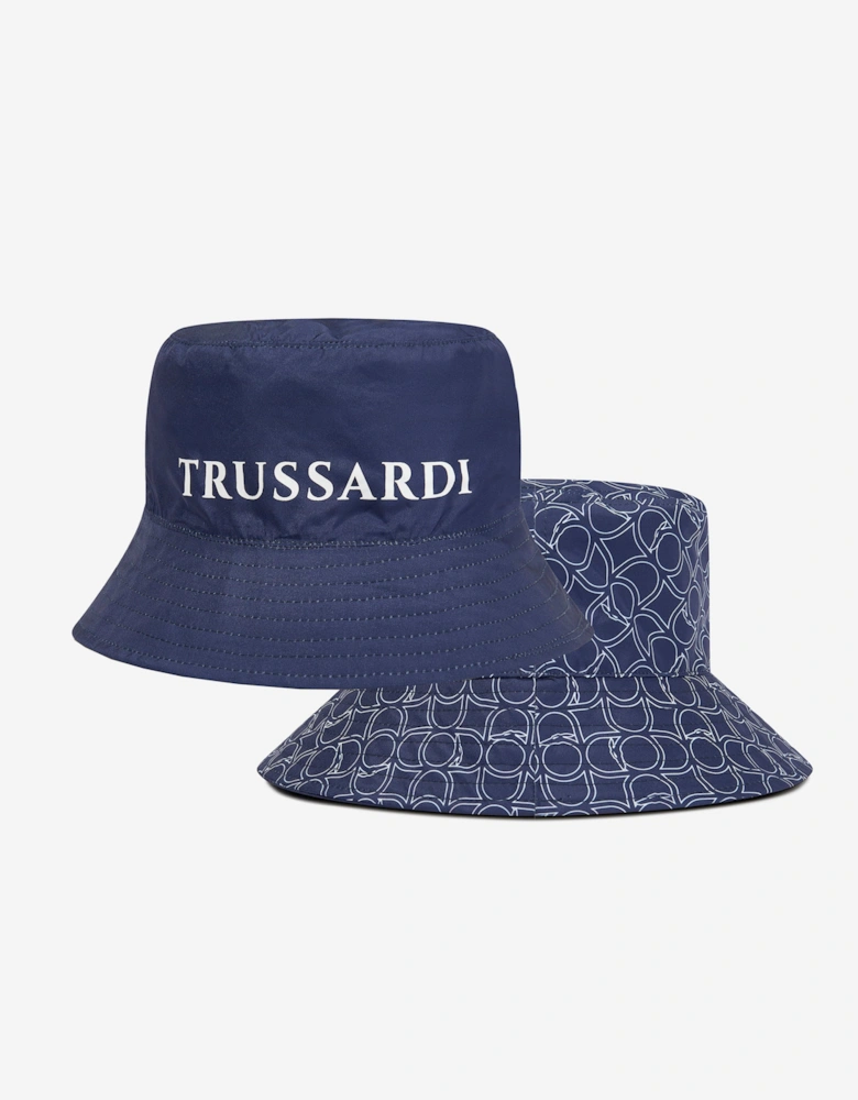 Boys Quinsi Reversible Bucket Hat in Blue
