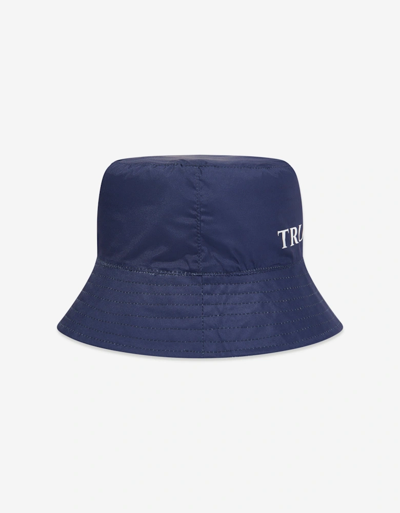 Boys Quinsi Reversible Bucket Hat in Blue
