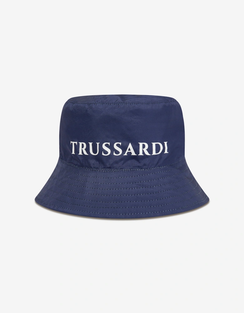 Boys Quinsi Reversible Bucket Hat in Blue