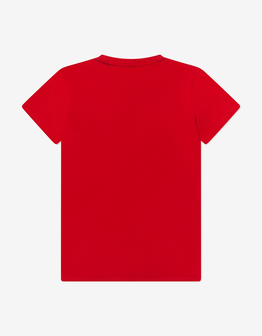 Boys Logo Print T-Shirt in Red