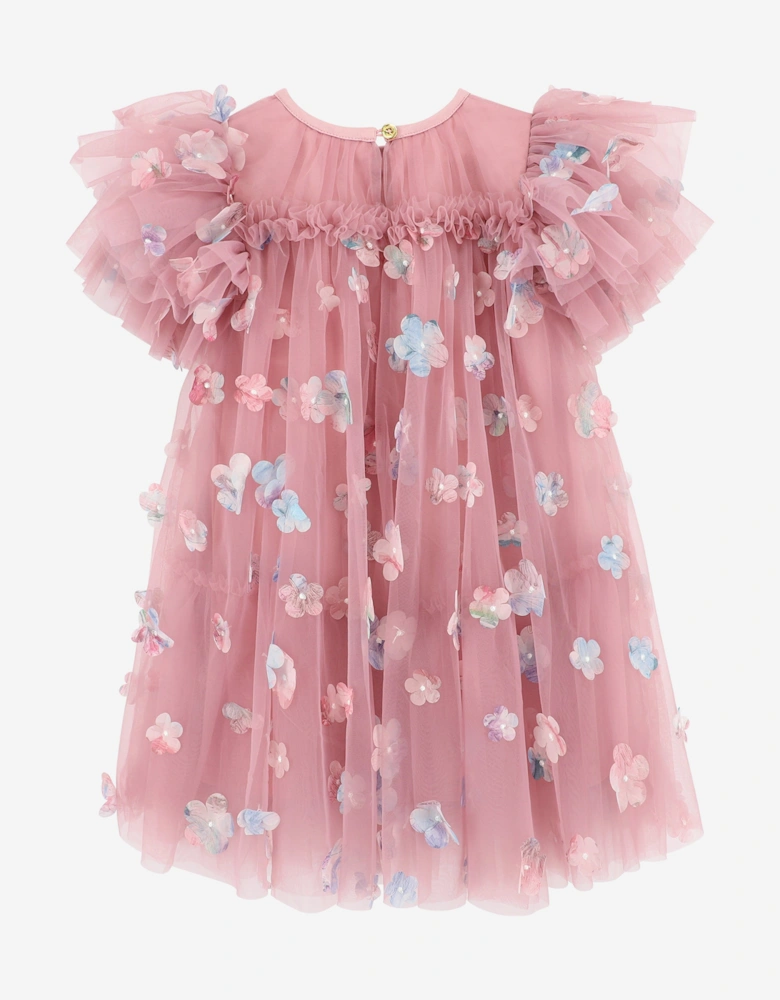 Angels Face Girls Marlowe Petal Tulle Dress in Pink