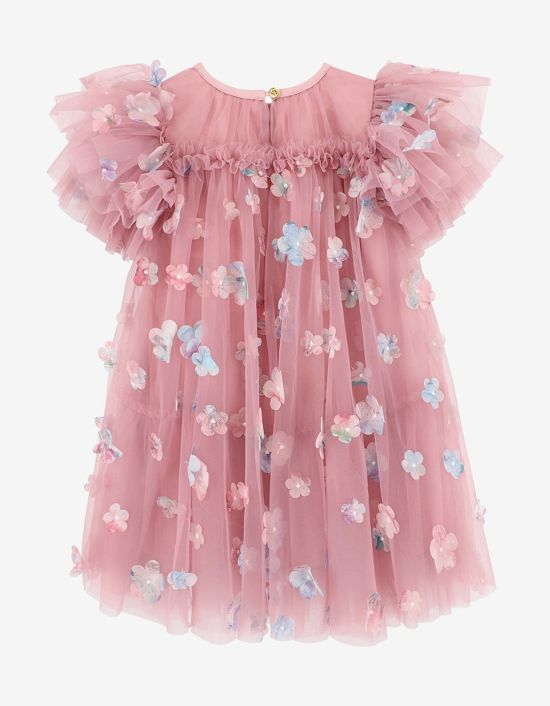 Angels Face Girls Marlowe Petal Tulle Dress in Pink