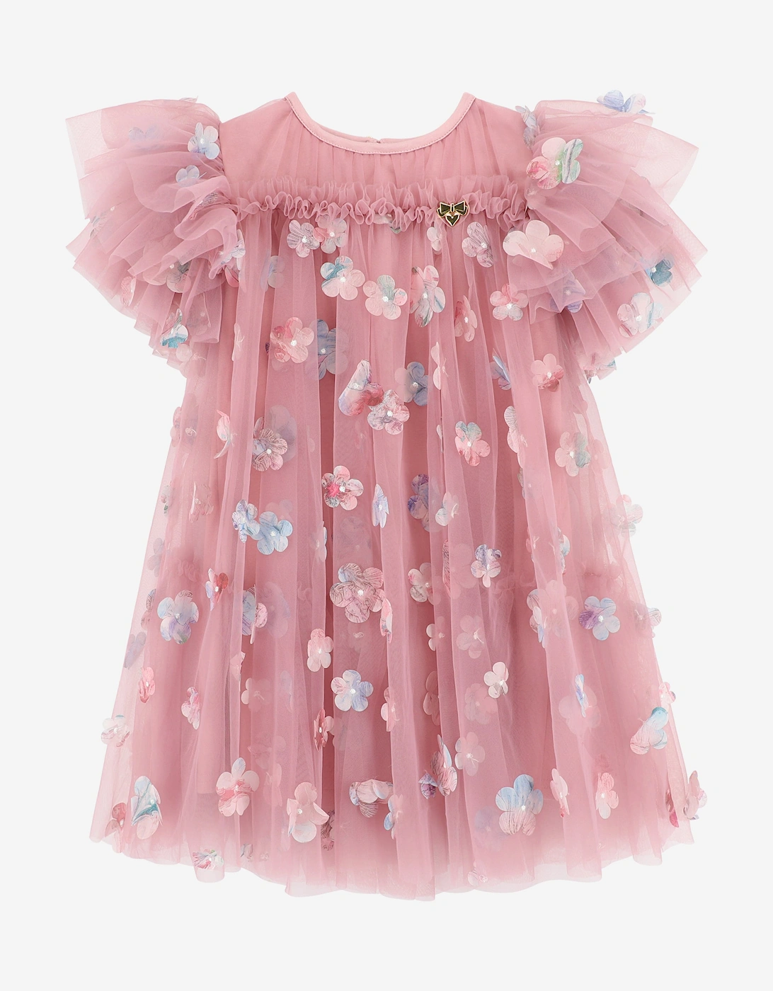 Angels Face Girls Marlowe Petal Tulle Dress in Pink, 5 of 4