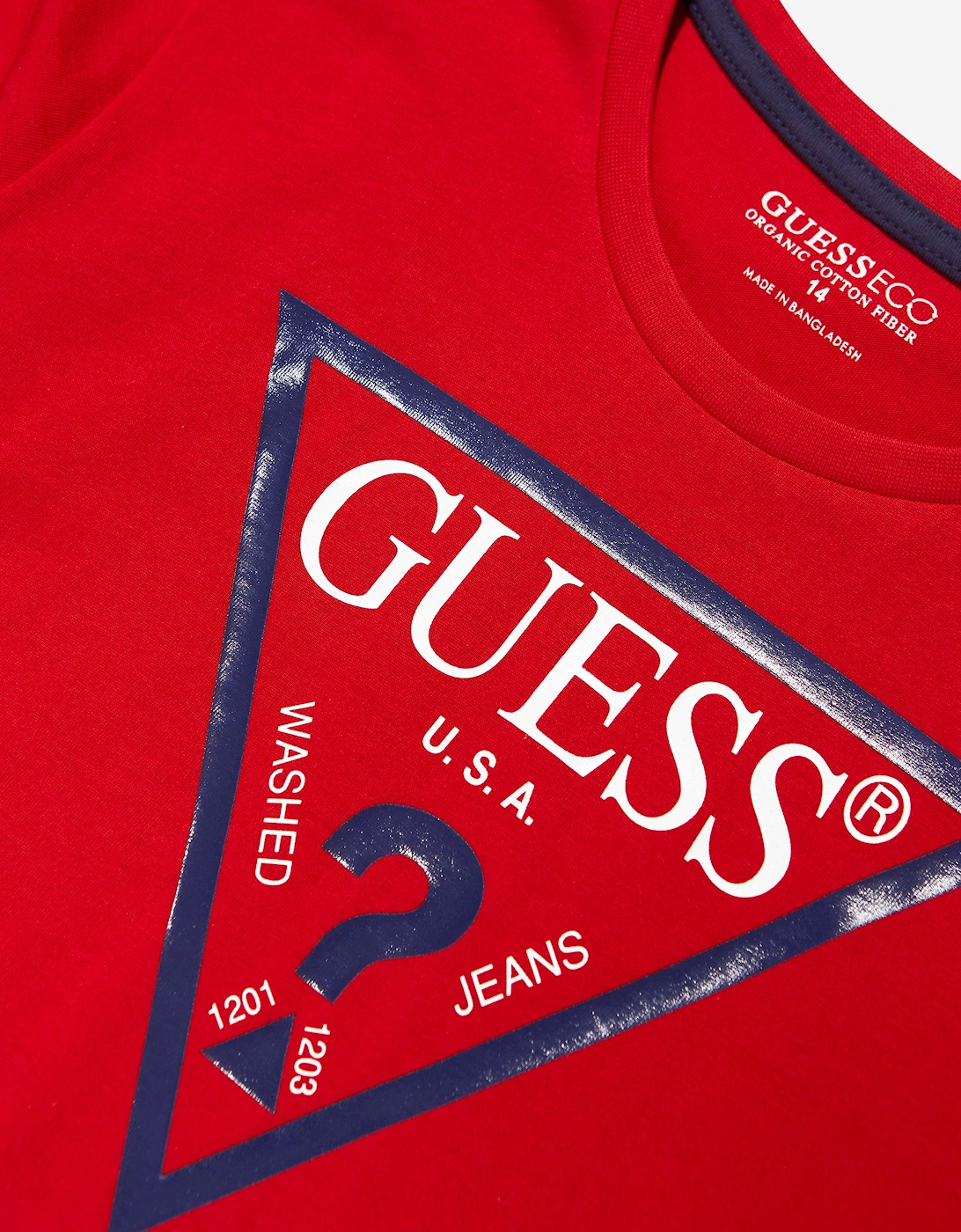 Boys Logo Print T-Shirt in Red