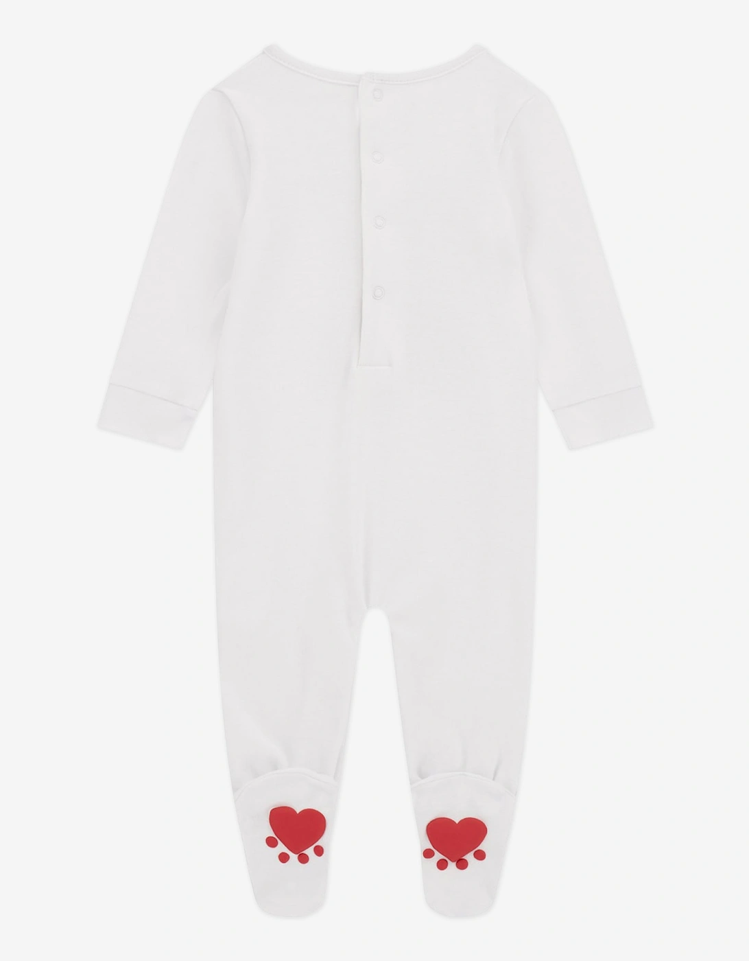 Baby Teddy Bear Babygrow in White