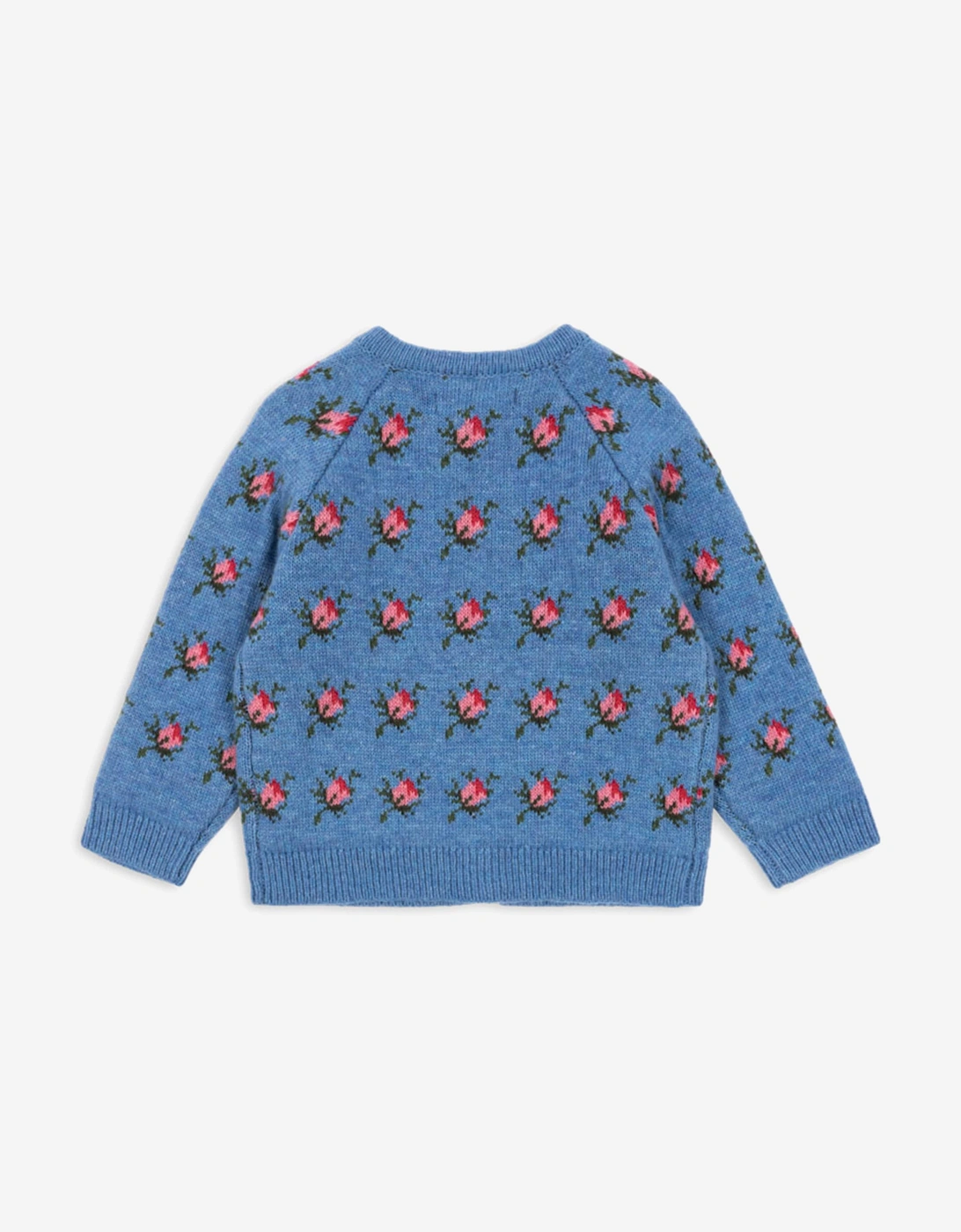 Girls Rose Belou Knit Cardigan in Blue