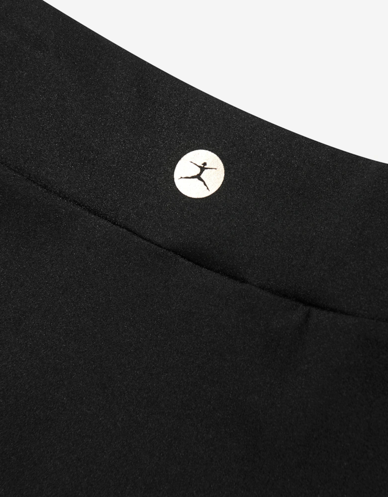 Girls Cross Front Tennis Skort in Black