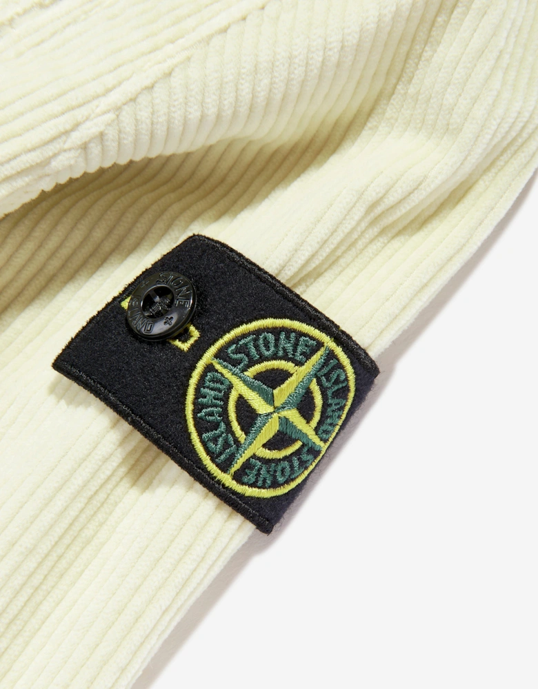 Boys Zip Up Overshirt in Ivory