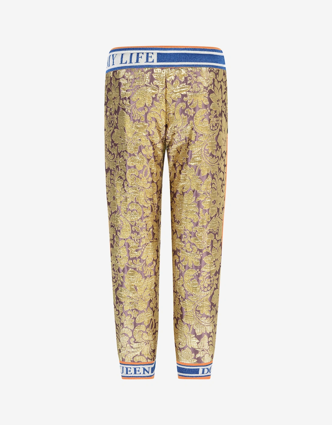 Girls Silk Brocade Trousers