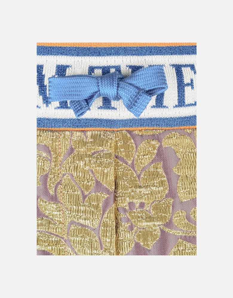 Girls Silk Brocade Trousers