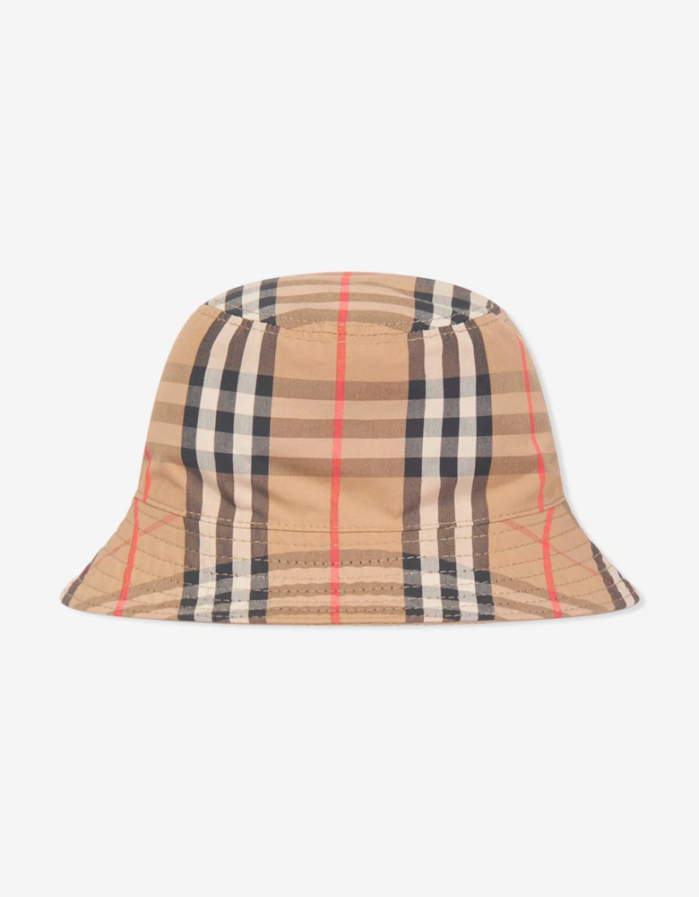 Baby Reversible Bucket Hat in Beige