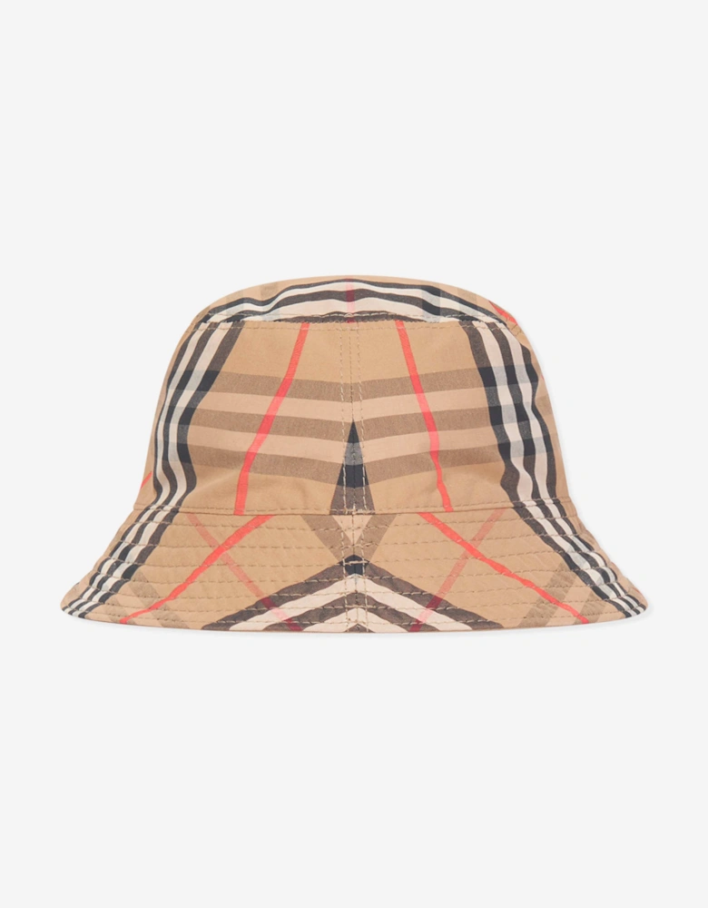 Baby Reversible Bucket Hat in Beige