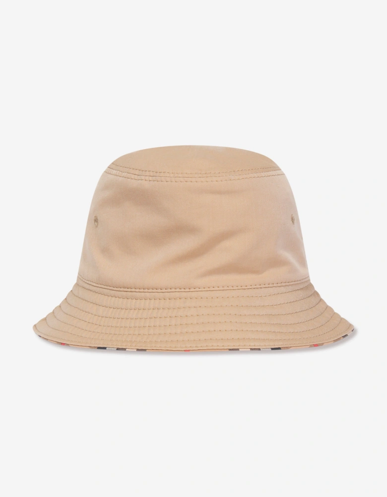 Baby Reversible Bucket Hat in Beige