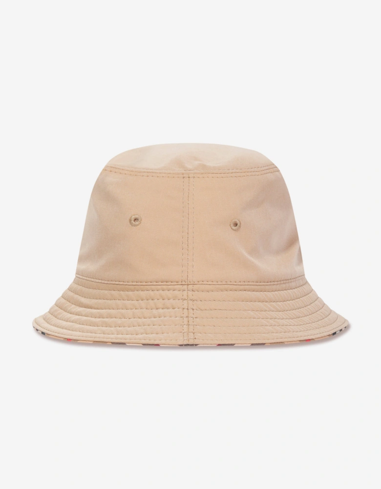 Baby Reversible Bucket Hat in Beige