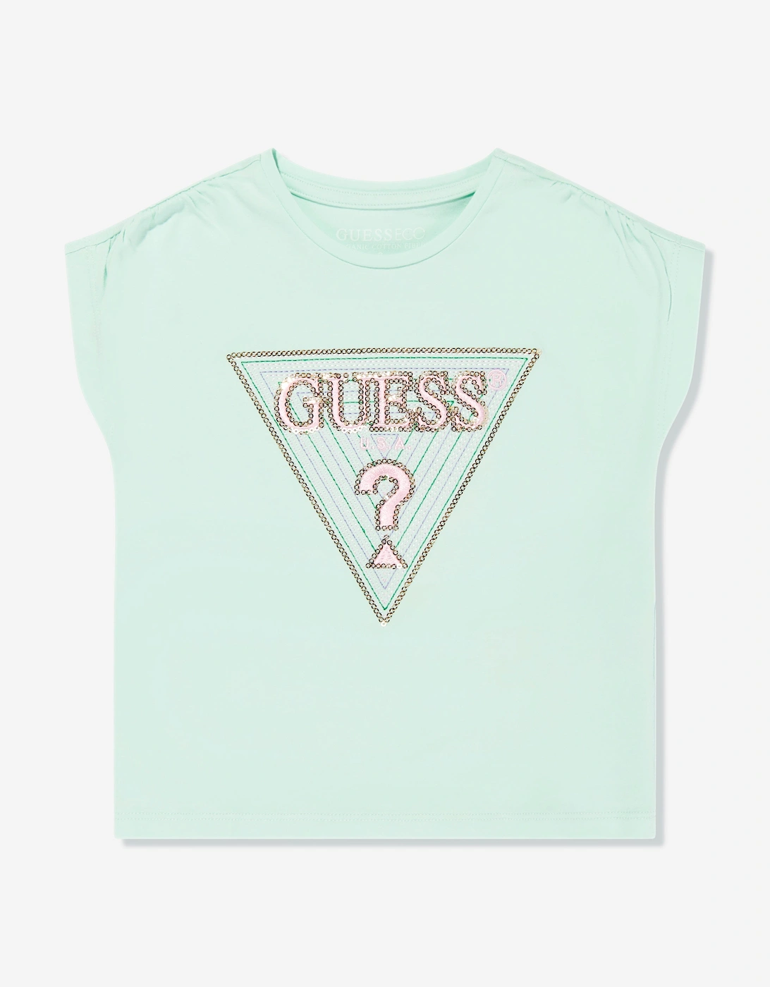 Girls Batwing T-Shirt in Green, 5 of 4