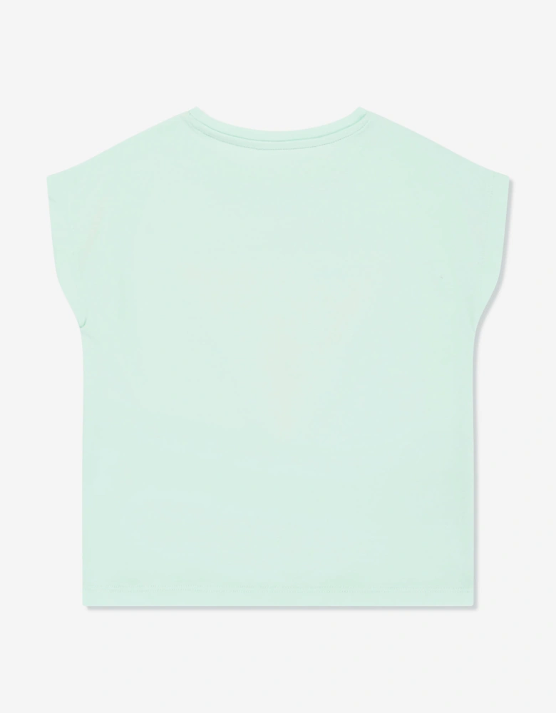 Girls Batwing T-Shirt in Green