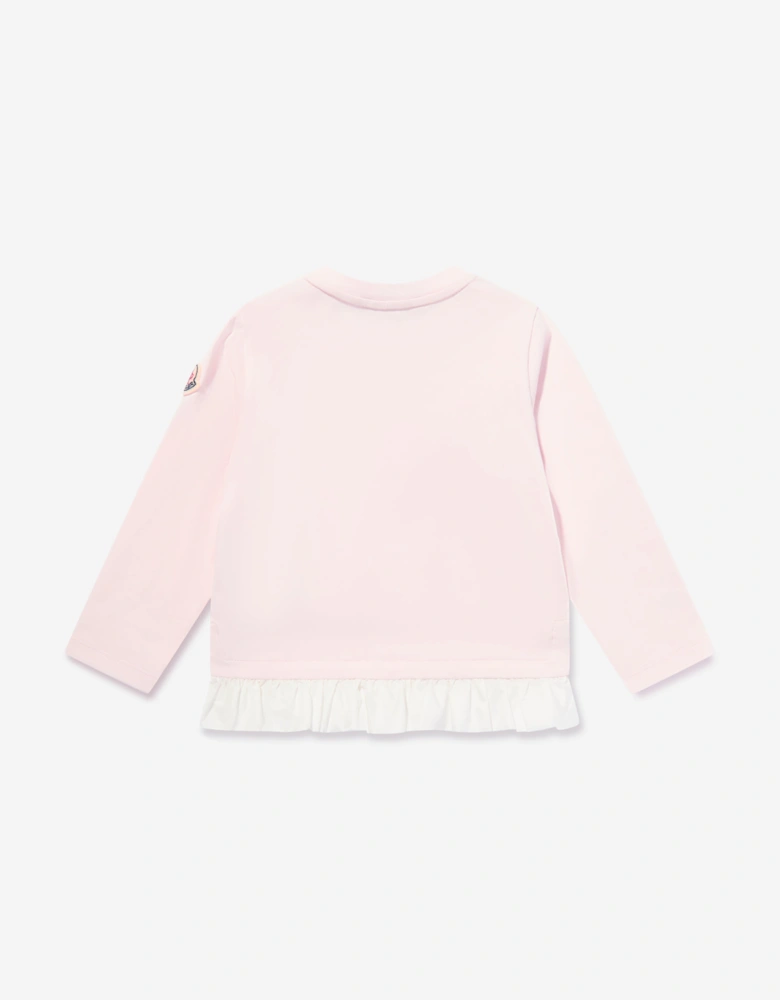 Enfant Baby Girls Long Sleeve Logo T-Shirt in Pink