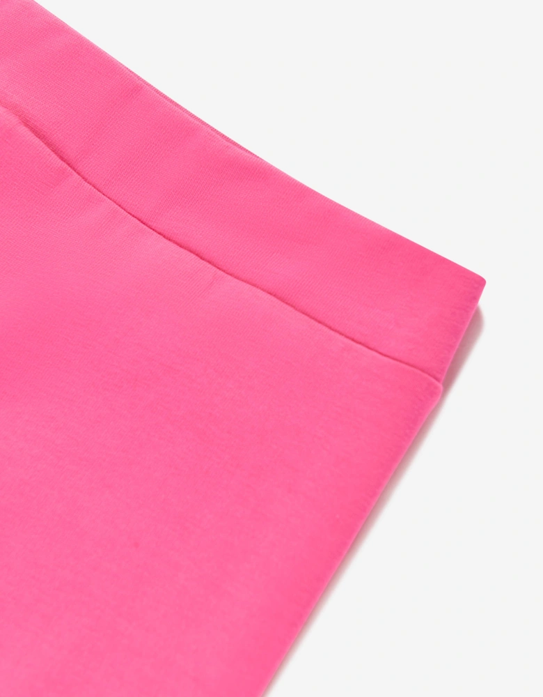 Girls Logo Leggings in Pink