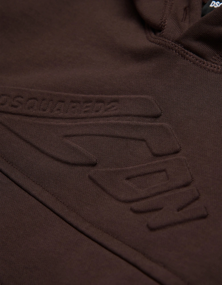 Kids Icon Pocket Hoodie in Brown