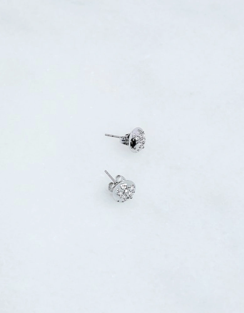 Hand Set European Crystal Sprinkle Stud Earrings