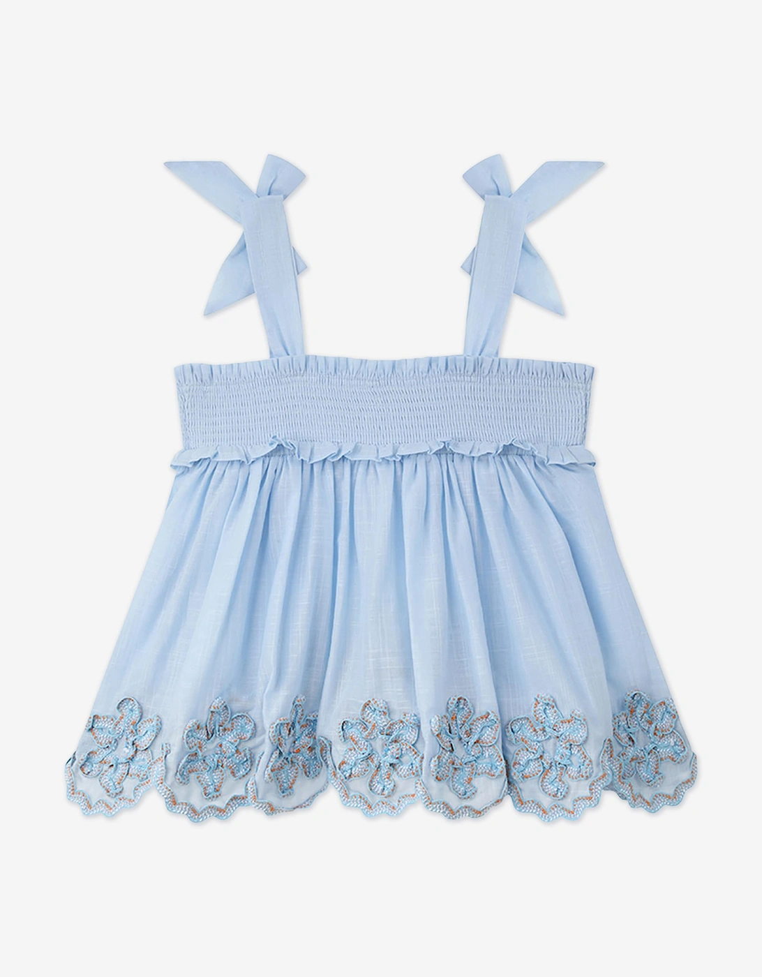 Girls Cascadian Ric Rac Top in Blue