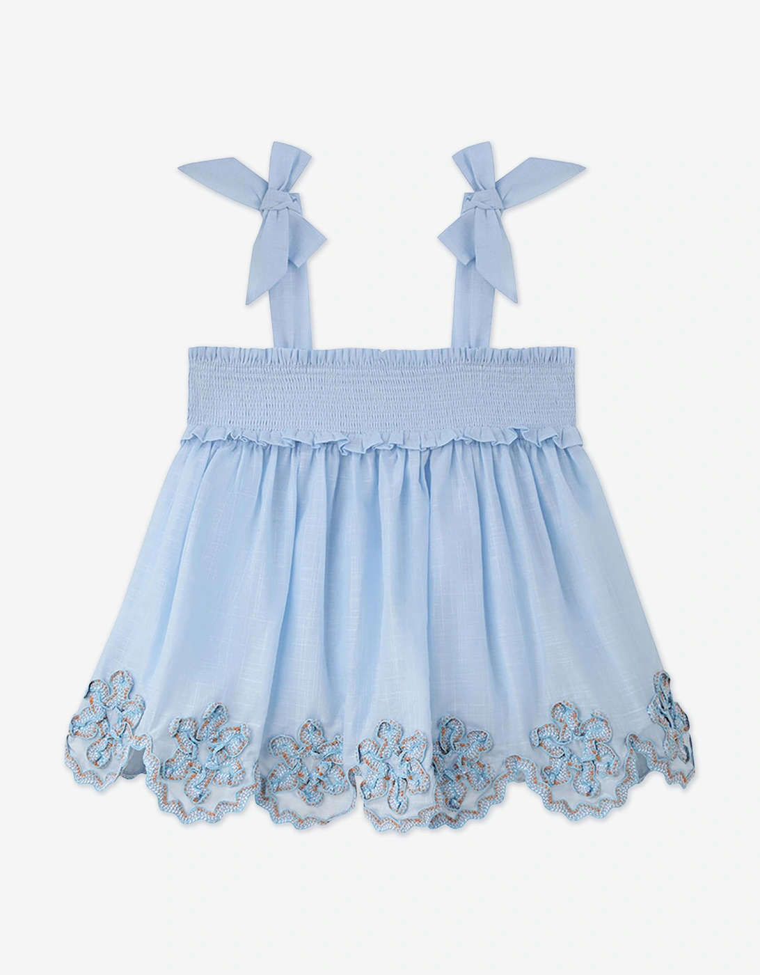 Girls Cascadian Ric Rac Top in Blue, 5 of 4