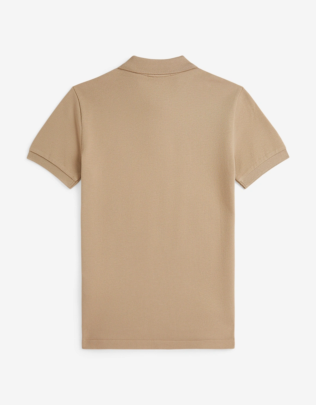 Boys Logo Slim Fit Polo Shirt in Beige