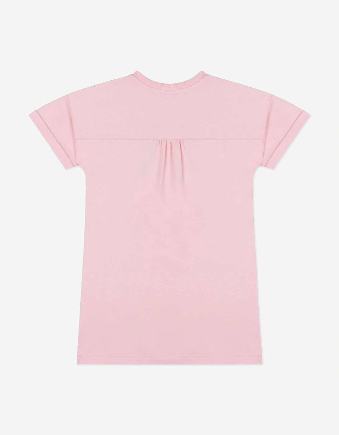 Girls Teddy Bear Logo Dress in Pink
