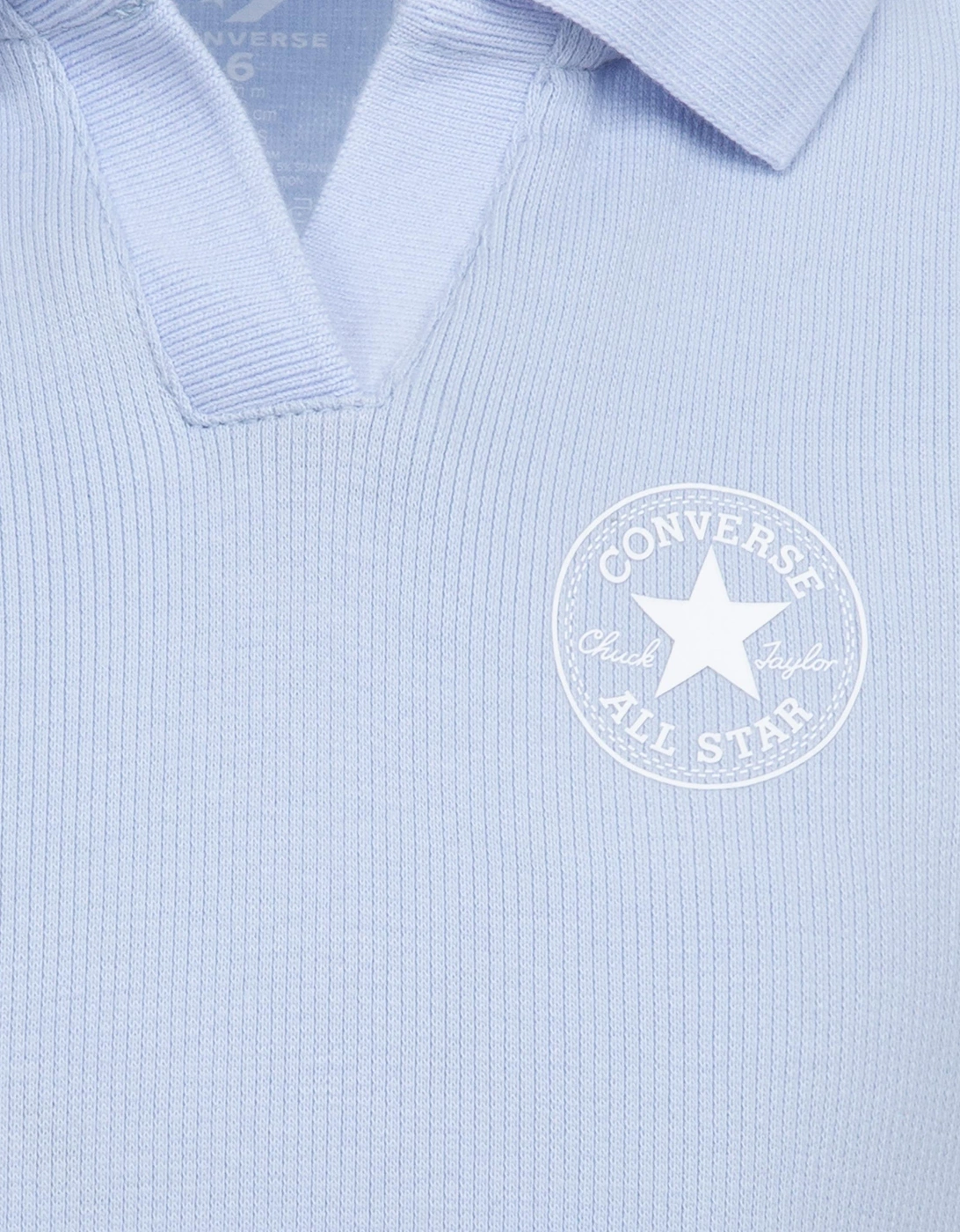 Girls Polo CTP Fitted Dress in Blue