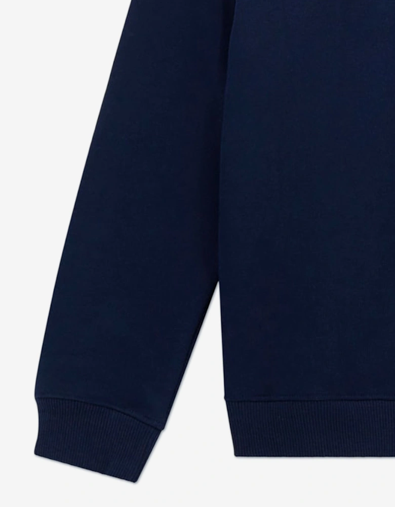 Boys Bear Logo Sweatshirt in Navy