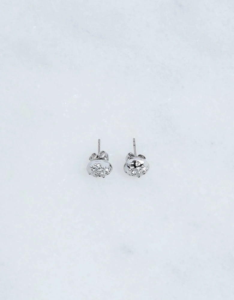 Hand Set European Crystal Sprinkle Stud Earrings