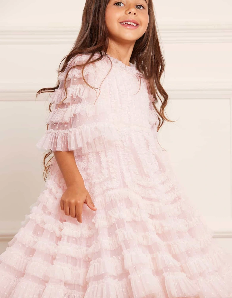 Girls La Vie En Rose Dress in Pink