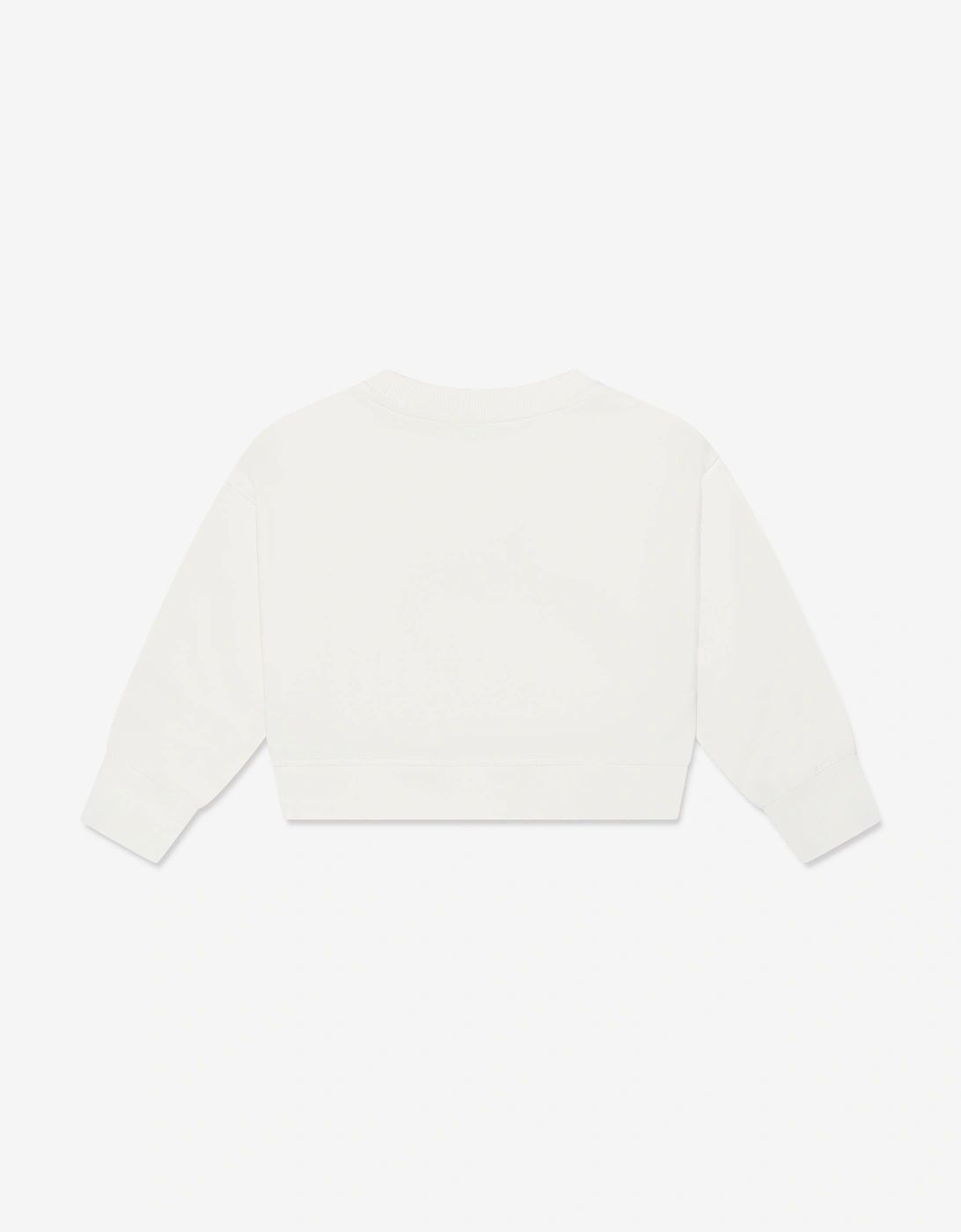 Girls Teddy Bear Sweatshirt in Ivory