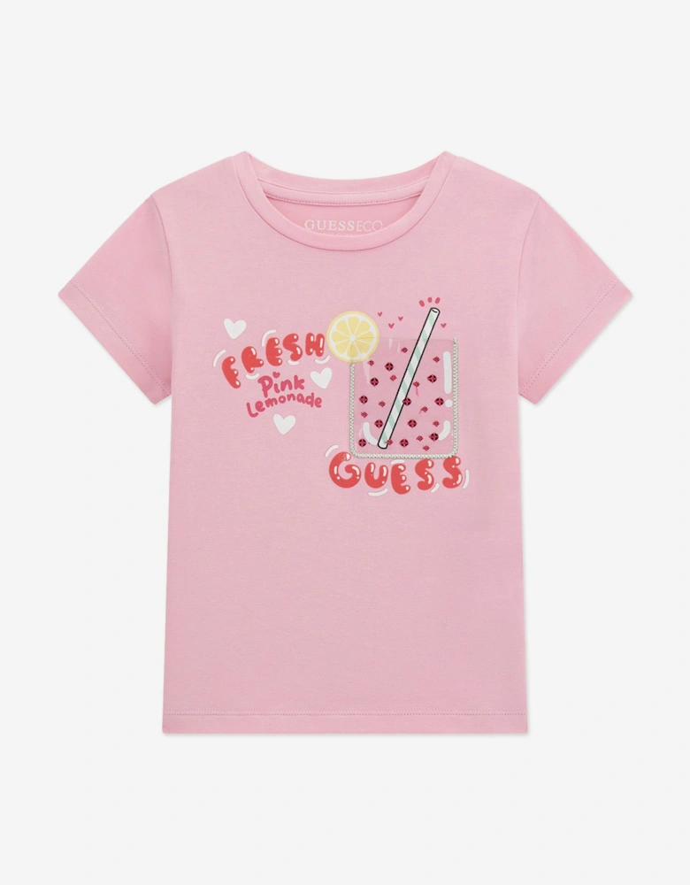 Girls Lemonade T-Shirt in Pink