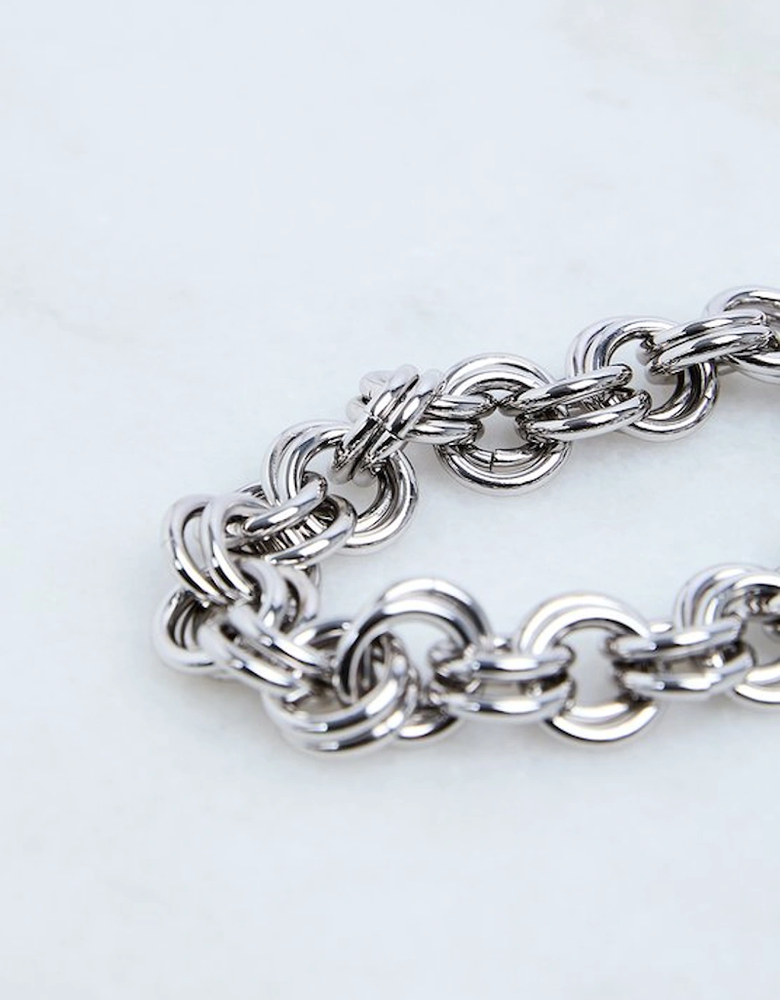 Hand Set European Crystal T-Bar Chain Bracelet