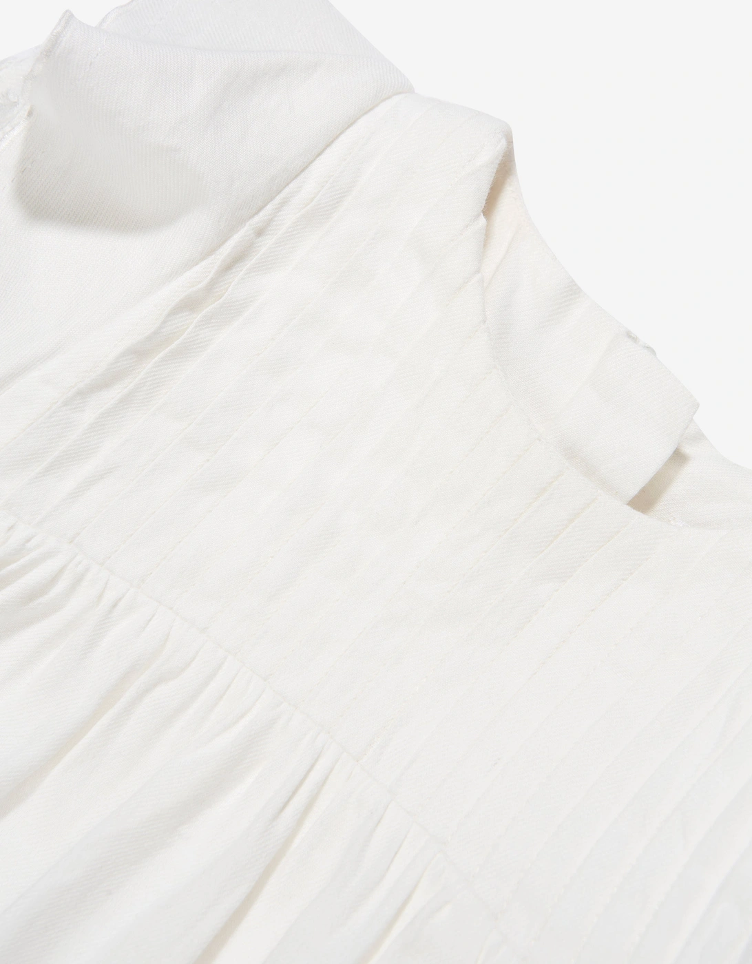 Baby Girls Organic Cotton Blouse in Ivory
