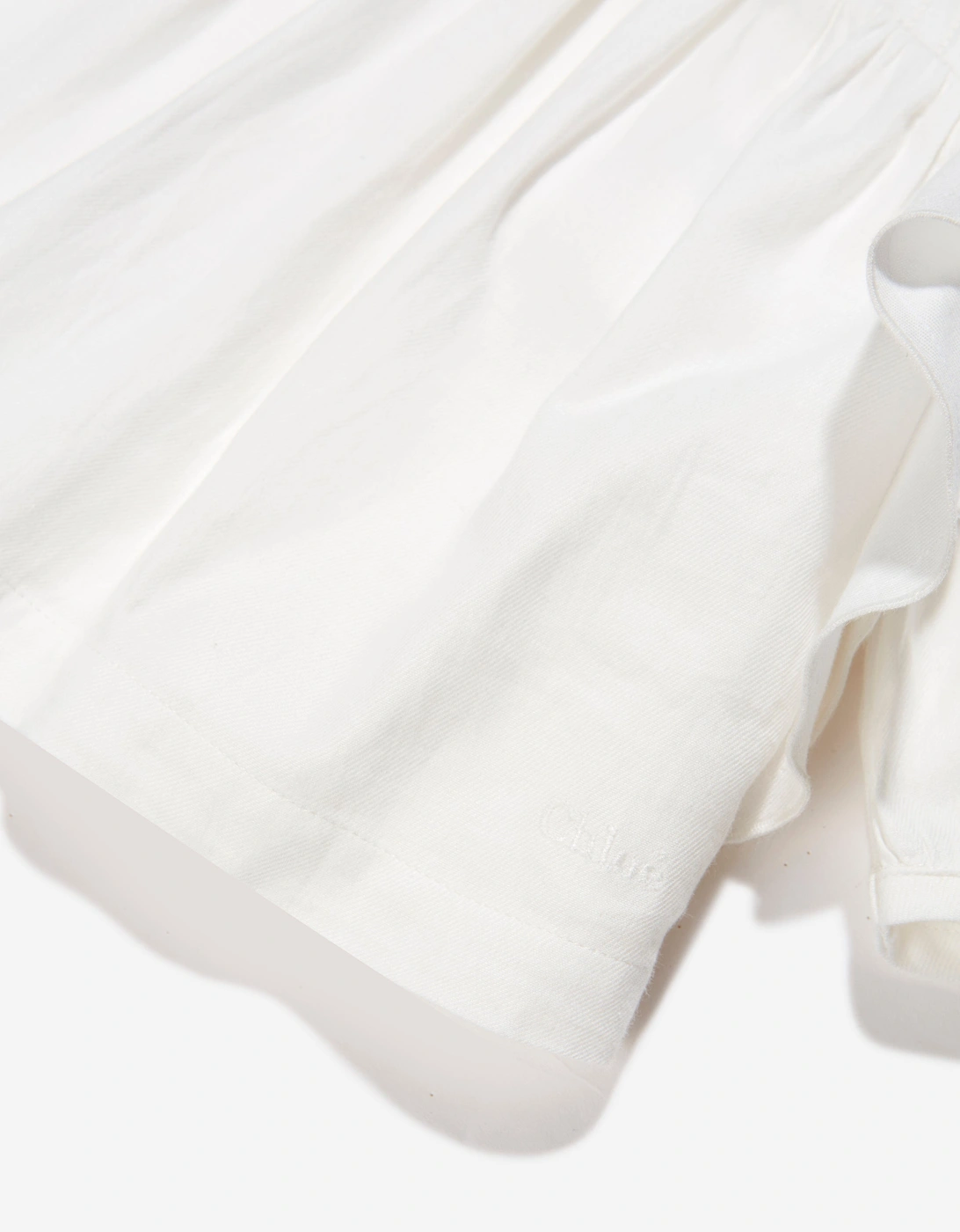 Baby Girls Organic Cotton Blouse in Ivory