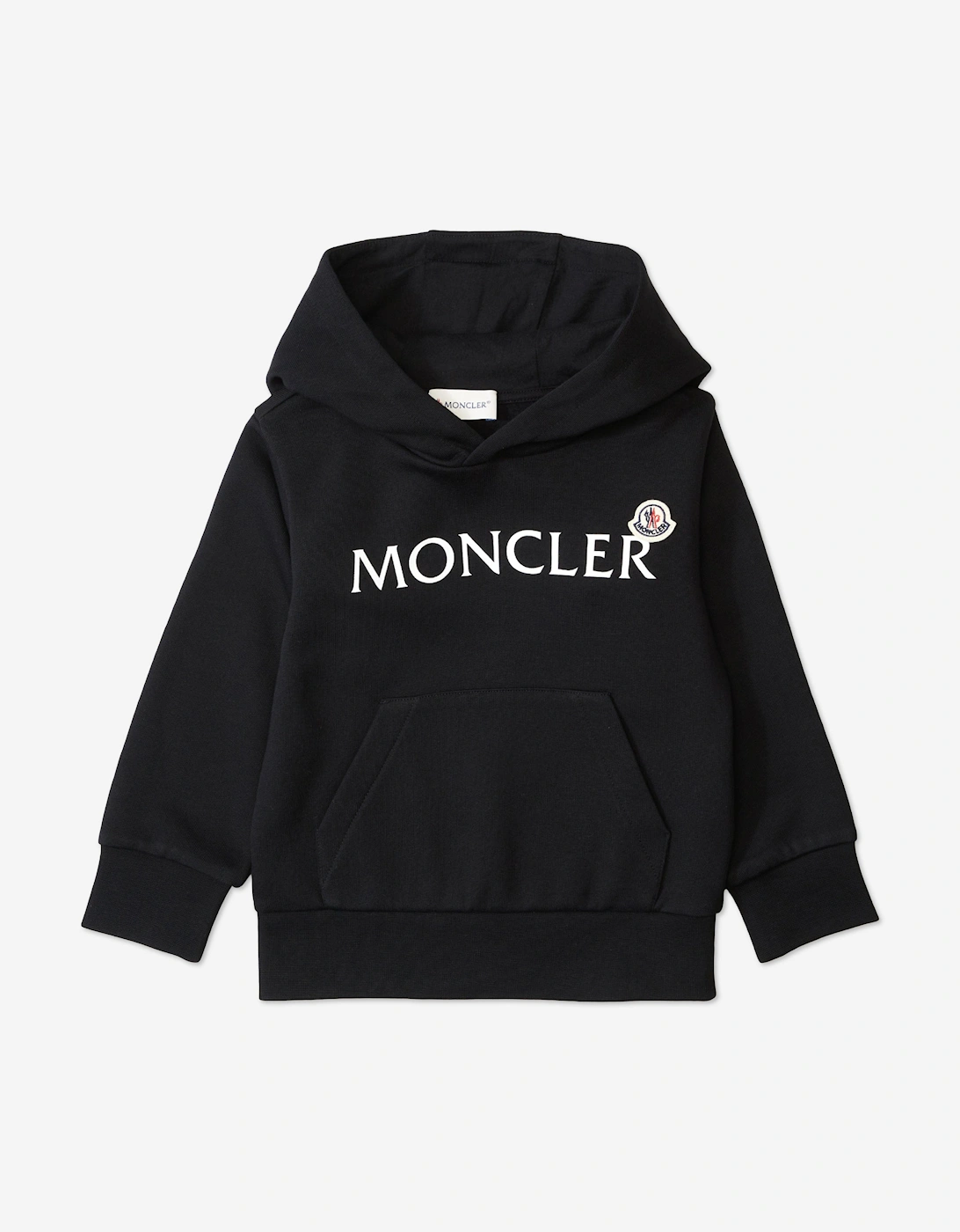 Boy's Moncler Enfant Kids Logo Hoodie in Black - Size: 12 years