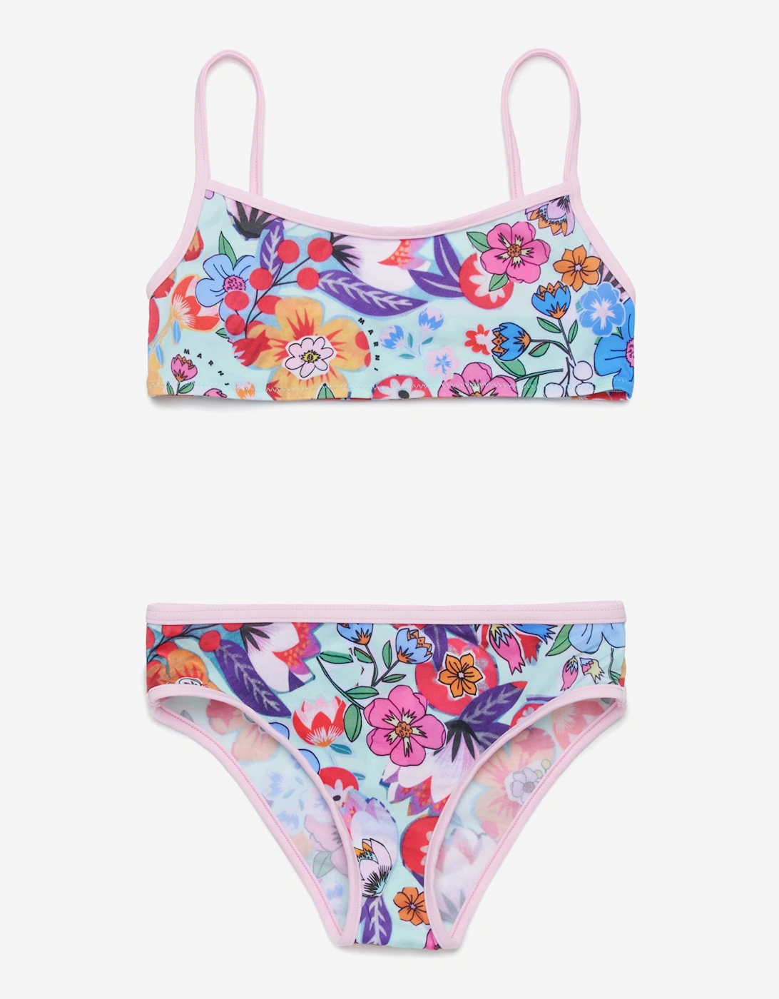 Girls Floral Print Bikini in Multicolour, 5 of 4