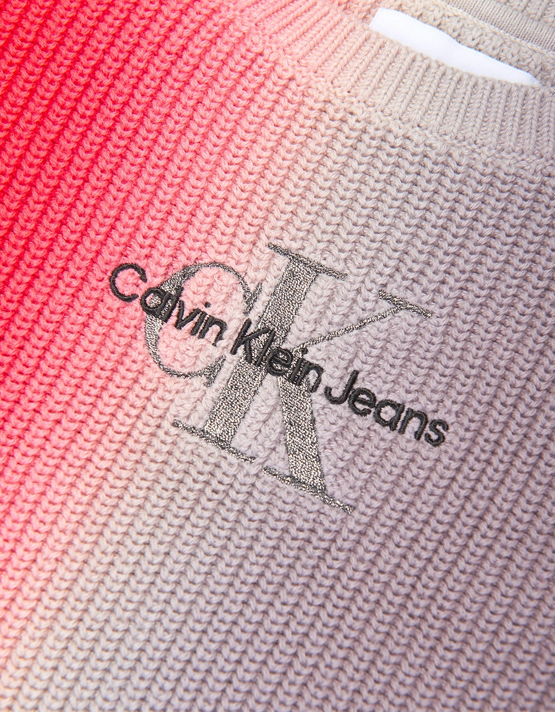 Girls Monogram Gradient Sweater in Auburn