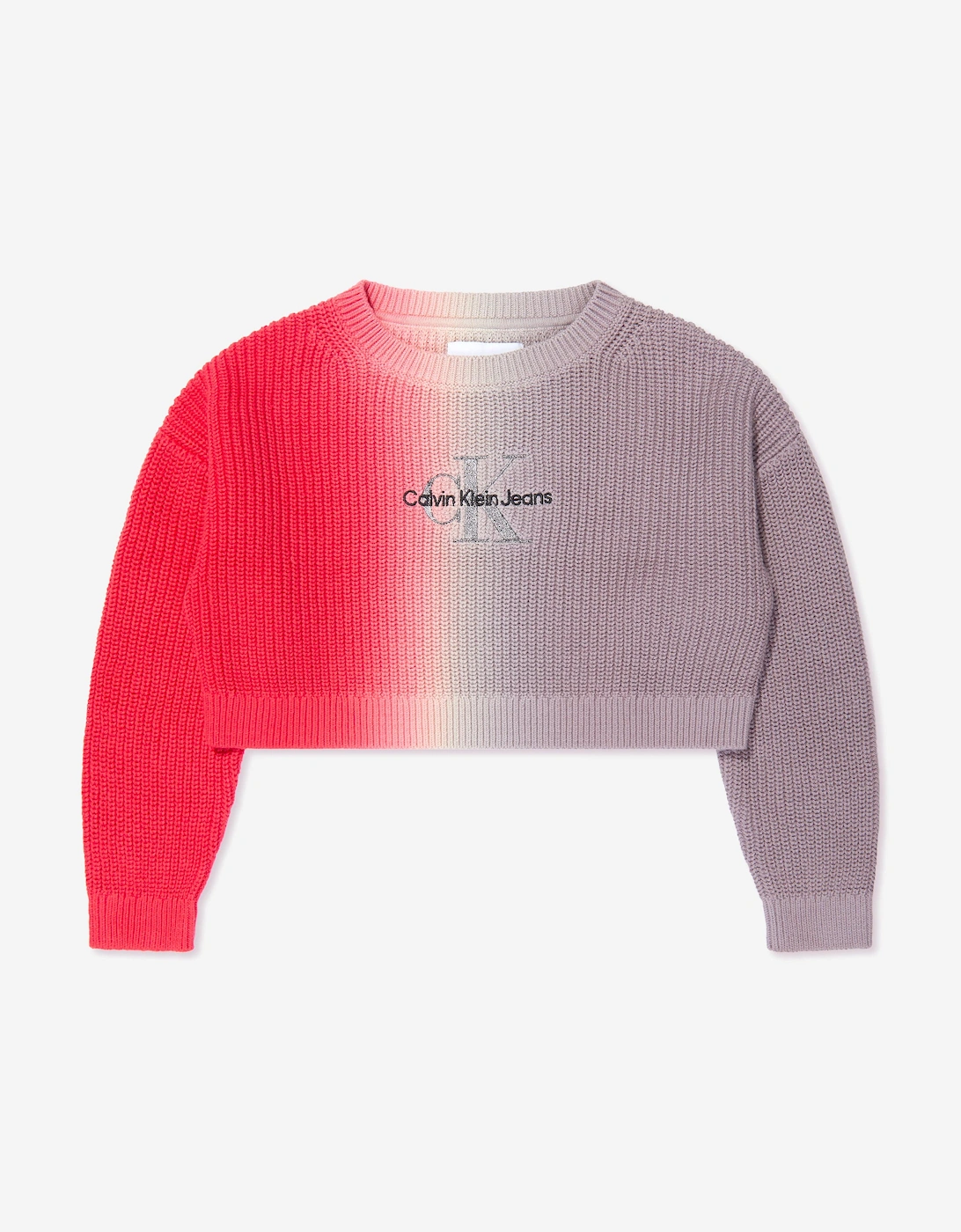 Girls Monogram Gradient Sweater in Auburn, 5 of 4