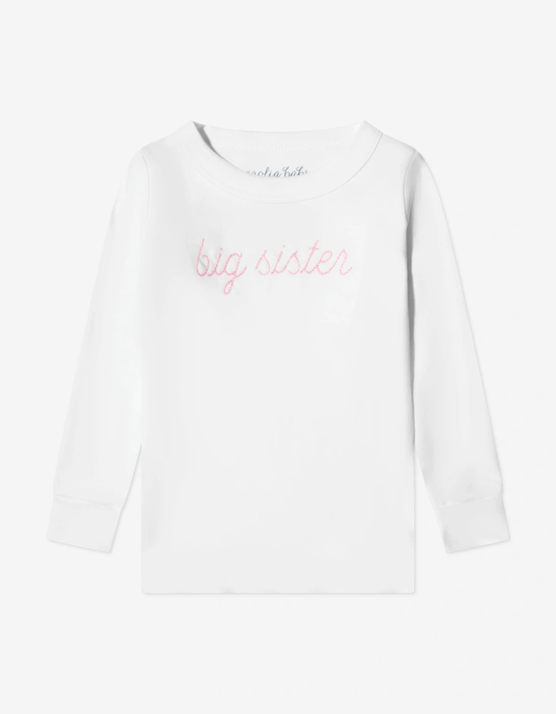 Baby Girls Little Sister Pyjamas in Pink