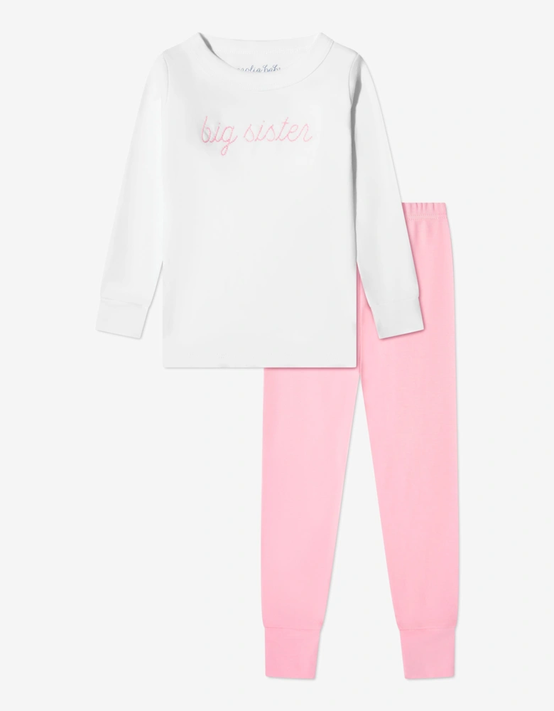 Baby Girls Little Sister Pyjamas in Pink