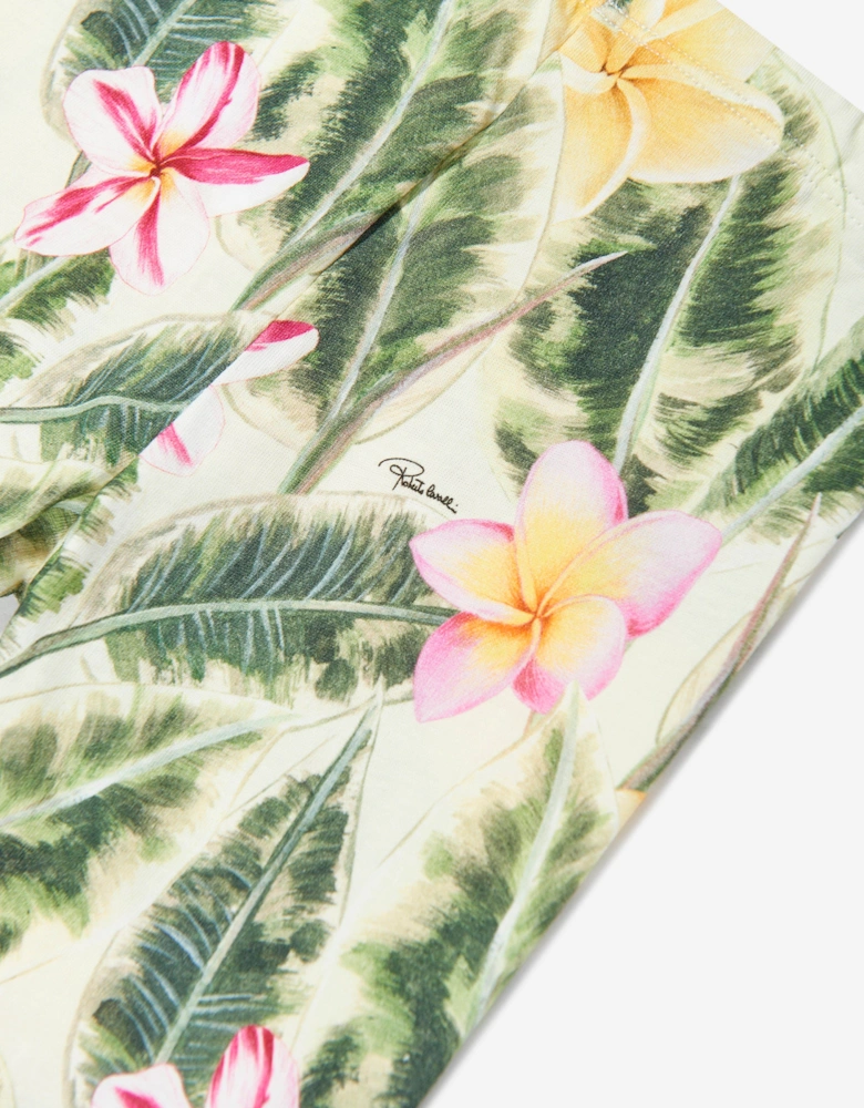 Baby Girls Floral Print Leggings in Multicolour