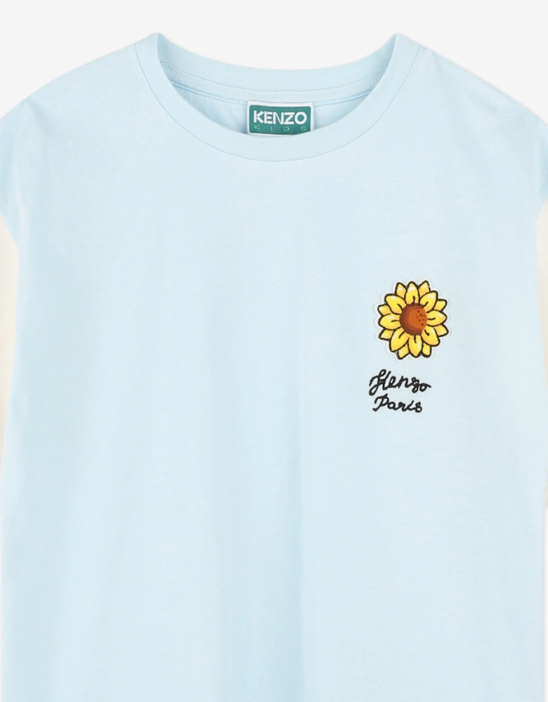 Boys Sunflower T-Shirt in Blue