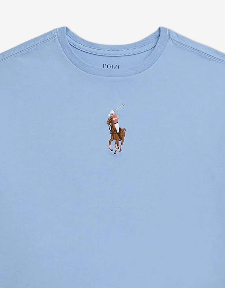 Girls Big Pony T-Shirt in Blue